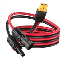 XT-60 + MC4 Uçlu 6mm Solar Kablo (5metre Kırmızı + 5metre Siyah)