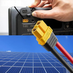 XT-60 + MC4 Uçlu 6mm Solar Kablo (5metre Kırmızı + 5metre Siyah)