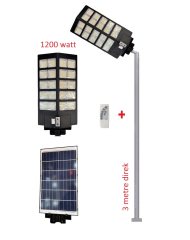 GÜNEŞ ENERJİLİ AYDINLATMA LAMBASI 1200w + 3m. LAMBA DİREĞİ