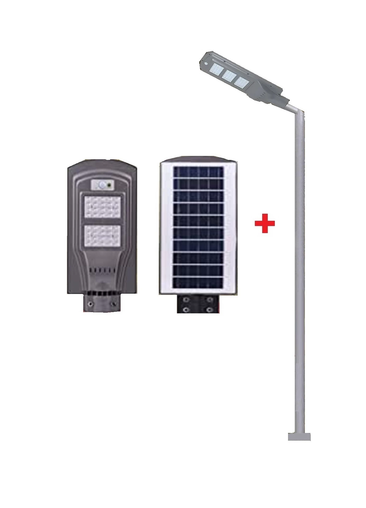 120W SOLAR SOKAK LAMBASI CT-4691 + 3m. LAMBA DİREĞİ