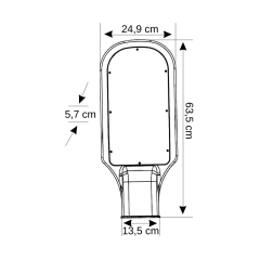 180W Solar Güneş Enerjili Sokak Lambası 6500K Beyaz Işık Sensörlü(Kumandalı) CT- 4692