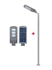 180W Solar Güneş Enerjili Sokak Lambası 6500K Beyaz Işık Sensörlü(Kumandalı) CT- 4692