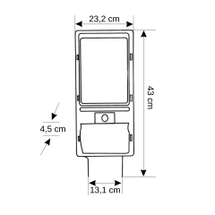200w Solar Güneş Enerjili Sokak Armatürü 6400K Beyaz Işık Sensörlü (Kumandalı) CT-4640