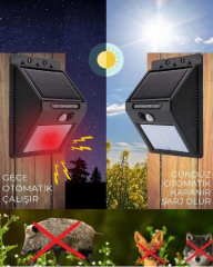 Domuz Kovucu Ayı Kovucu Işıklı Sesli Güneş Enerjili Sensörlü Solar Gece Gündüz Modlu 3'lü Set