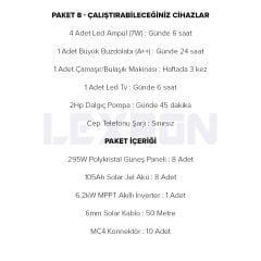 6.2kW POLİKRİSTAL PAKET SİSTEM 1 (PAKET 8)