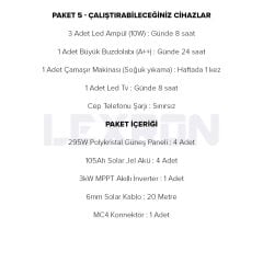 3kW POLİKRİSTAL PAKET SİSTEM 1 (PAKET 5)