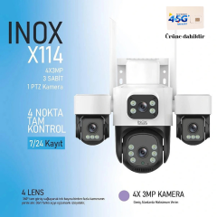 INOX-X114 4X3MP DÖRT LENSLİ WİFİ PTZ KAMERA
