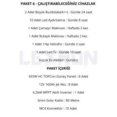 6.2kW JEL AKÜLÜ SOLAR PAKET SİSTEM 2 (PAKET 6)