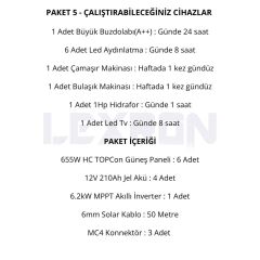 6.2kW JEL AKÜLÜ SOLAR PAKET SİSTEM 1 (PAKET 5)