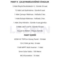 11kW JEL AKÜLÜ SOLAR PAKET SİSTEM 1 (PAKET 8)