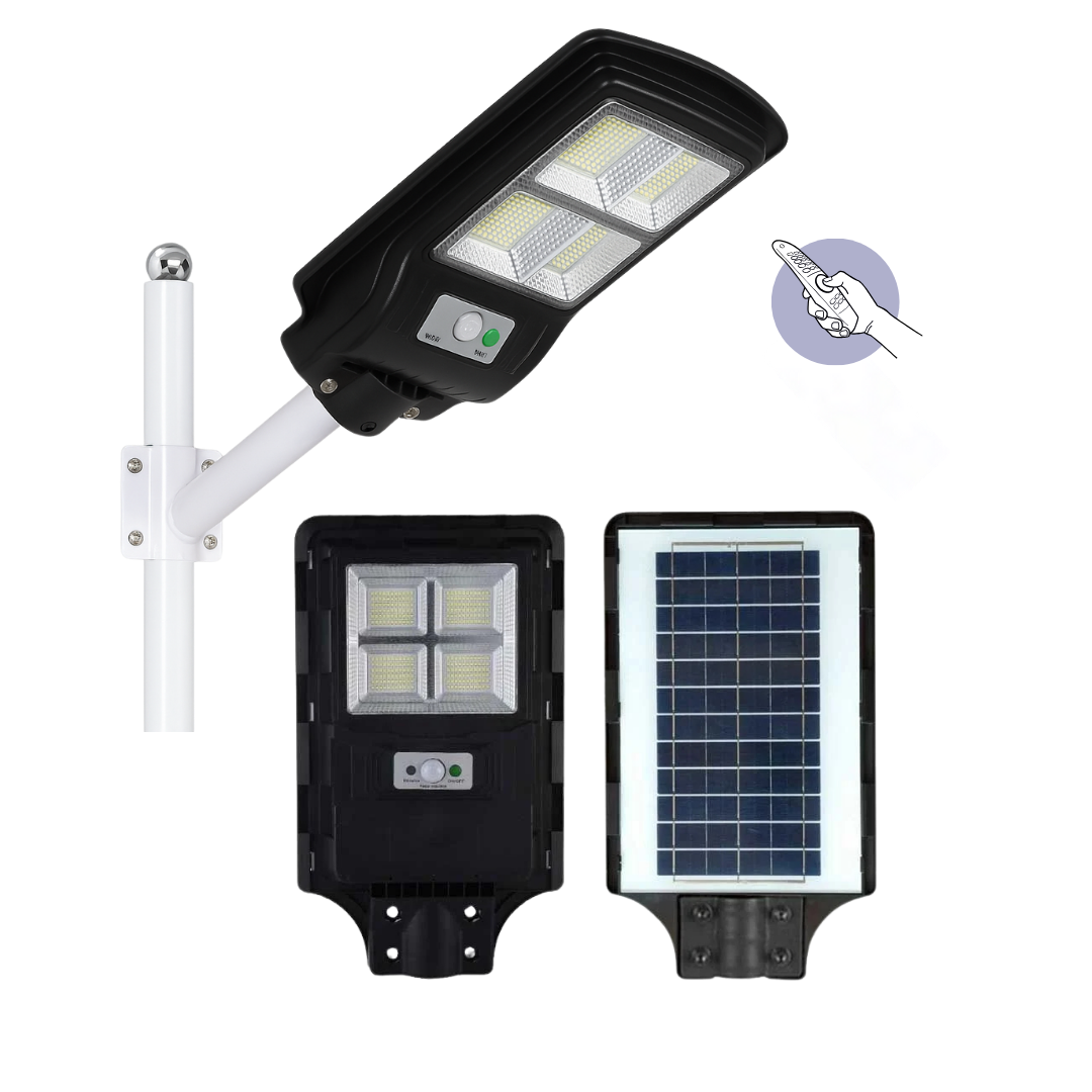 200W SOLAR BAHÇE AYDINLATMA LAMBASI + 3M. LAMBA DİREĞİ