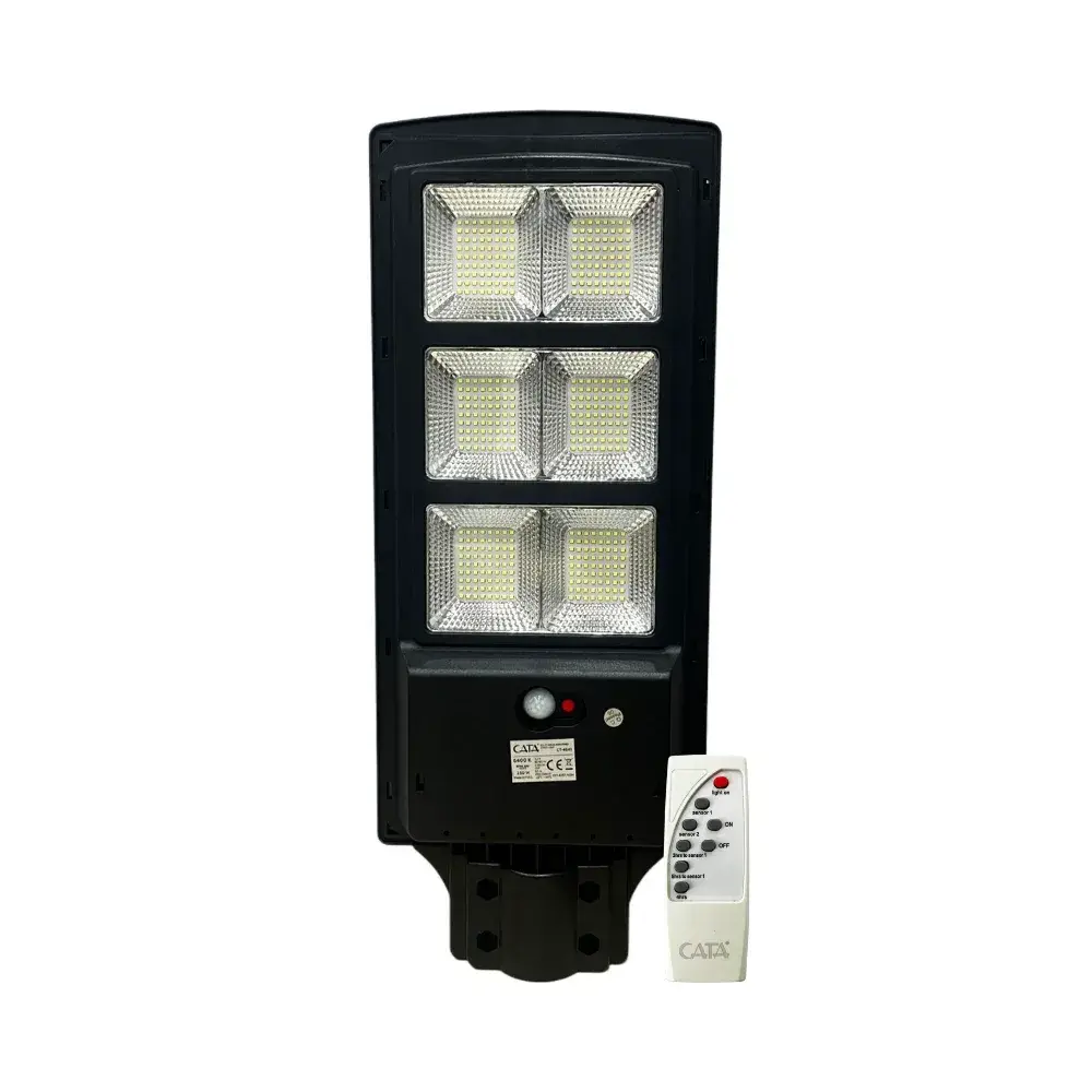 250w Solar Güneş Enerjili Sokak Armatürü 6500K Beyaz Işık Sensörlü (Kumandalı) CT-4641