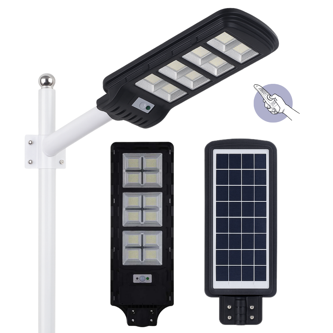 300W SOLAR BAHÇE AYDINLATMA LAMBASI + 3M. LAMBA DİREĞİ